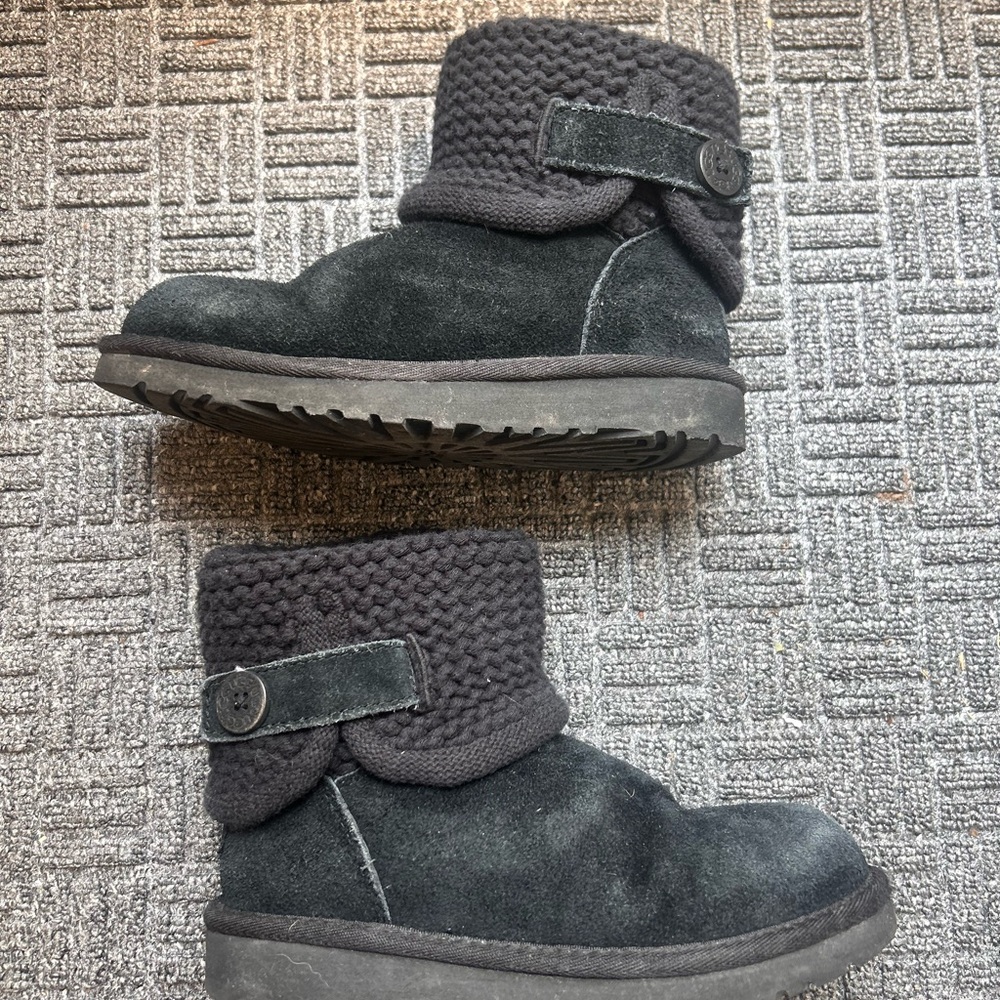 UGG Black Rain & Snow Boots with Rugged Sole